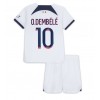 Paris Saint-Germain Ousmane Dembele #10 Bortaställ Barn 2023-24 Korta ärmar (+ Korta byxor)